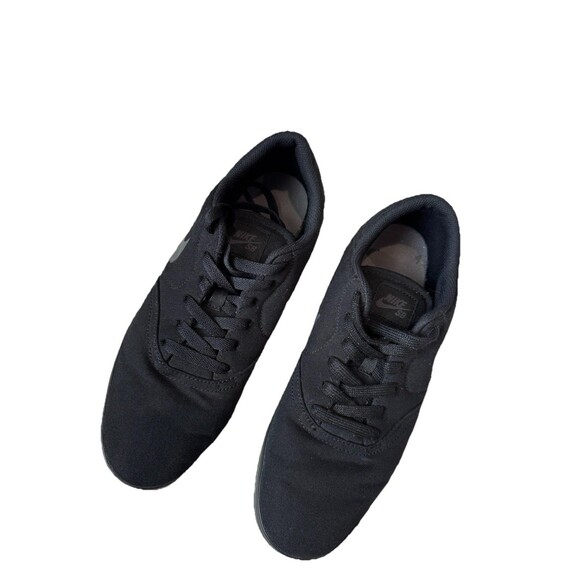 Men’s Nike Snickers Black Canvas Skate Shoes Size 10 - Picture 5 of 7